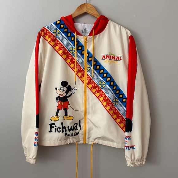 Disney Parks Jackets & Blazers - Disney Parks Animal Kingdom 2019 Fichwa! Fellow Windbreaker Jacket Womens Large